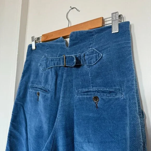 Caron Callahan Dexter Pant in Indigo Corduroy - Picture 6 of 7